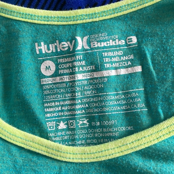 Sea Green Hurley Icon Tank Top - Picture 4 of 4